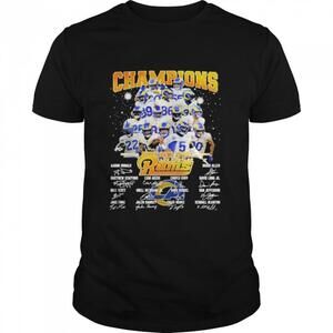Los Angeles Rams Champions Super Bowl Signature Shirt